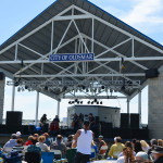 The new art project would see murals painted on the walls of the R.e. Olds Park bandshell.