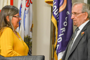 Oldsmar City Council Seat 4 candidates Becky Afonso and Jerry Beverland.