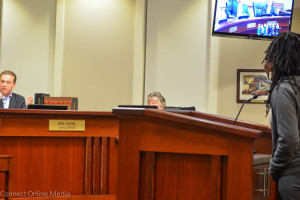Artist Lakeema Matthew went head to head with City Council member and admitted "mean guy" Eric Seidel Tuesday night.