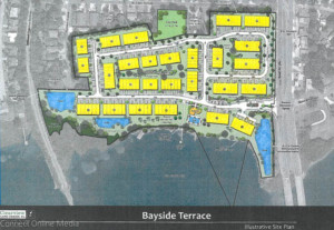 A screenshot of the plans to build a 164-unit gated townhome community at the southwest entrance of Oldsmar.
