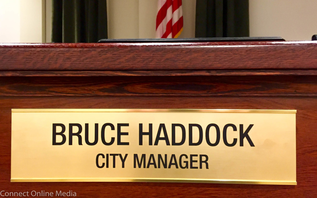Longtime Oldsmar City Manager Bruce Haddock is scheduled to retire in January 2018 after 30 years in the position.