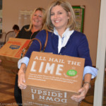 Kim Parrish (r) and Amanda Tomasi help deliver books for their sons at the Oldsmar Public Library on Wednesday, Feb. 15, 2017.