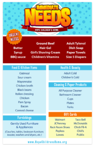 Gianelli is asking people to bring these items to the event on Saturday, even if you aren't participating in the race.