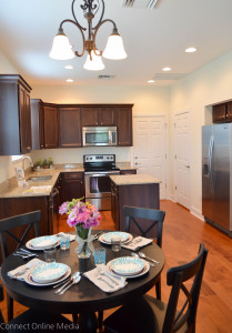 The inside of one Hayes Park Village home.