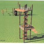 An artist's rendering of the zipline park's towers. Credit: City of Oldsmar.