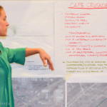 Vice-Mayor Gabby McGee presents her team's plan during the workshop on Tuesday.