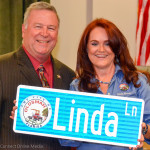 Oldsmar City Manager Bruce Haddock and Linda Norris.