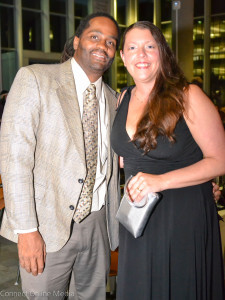 Gina Rodgers and her husband, Jason Price, at the Oldsmar Centennial Dinner in October 2016.