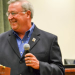 Oldsmar City Manager Bruce Haddock was honored for his 30 years of service in May 2016.