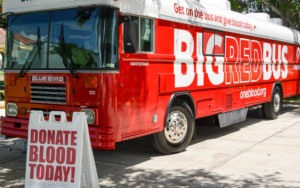 OneBlood's bloodmobile was in Oldsmar on Thursday, and dozens of donors turned out to help in the wake of the Orlando nightclub tragedy.