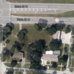 An overhead view of the area where a new restaurant os scheduled to be built in Oldsmar. Credit: Google Maps.