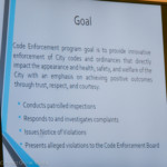 Slides shown during the Oldsmar code enforcement workshop on July 8, 2016.