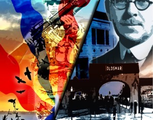 The mural created by artist Lakeema Mathew at R.E. Olds Park features images of the late Oldsmar soldier, Army Cpl. Frank R. Gross, as well as city founder Ransom E. Olds. Credit: Facebook.