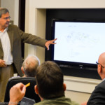 Tampa architect Francisco Semsch explains his downtown development project to Oldsmar city officials on Tuesday, Jan. 11, 2017.