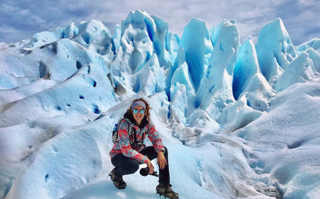Gabby McGee at Glacier National Park in Argentina. Credit: Facebook.