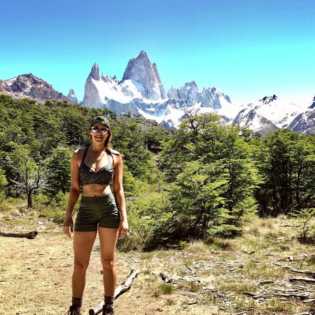 Gabby McGee hiking Mt. Fitz Roy in Argentina. Credit: Gabby McGee/Facebook. 