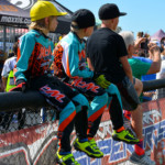 (l-r) Chase Edling, 8 and Andrew Riordan, 9, of Oldsmar at the 2017 USA BMX Gator Nationals last weekend.